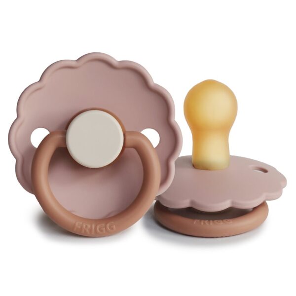 FRIGG Daisy Natural Rubber Pacifier 1 Piece - Biscuit